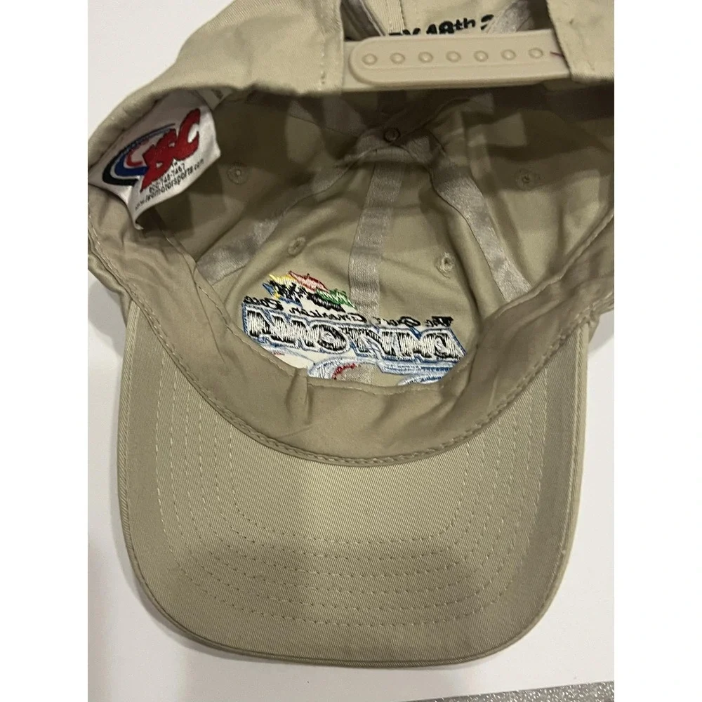Vintage Daytona 500 Hat Cap Mens One Size Beige NASCAR‎ Racing Snap Back 2001